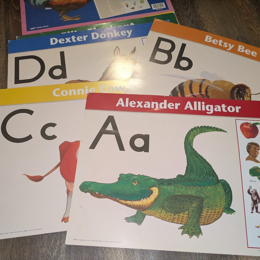 Abeka Posters & CD Animal Alphabet Friends Large